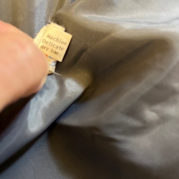 Gino Rossi Women’s Blue/Gray Collared Long Sleeve Button Front Overcoat Size 4 - Picture 11 of 13